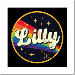 Lilly // Rainbow In Space Vintage Grunge-Style Posters and Art